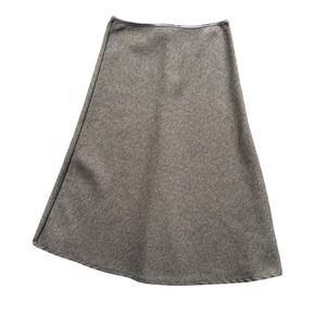 Candy Rain A Line Skirt Womens S Gray Herringbone Midi Career Vintage USA Made